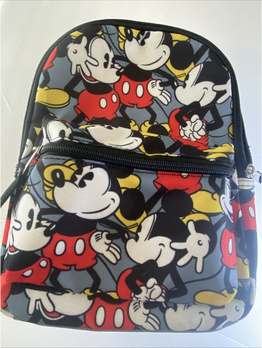 Disney Insulated Mickey Mouse Kids Lunch Bag Multicolor Cartoon Polyester 12"